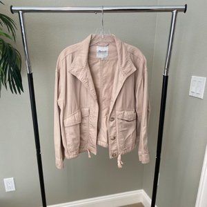 Madewell blush pink jean jacket